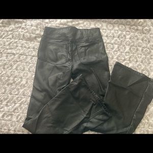 Free People faux leather wide legged pants
